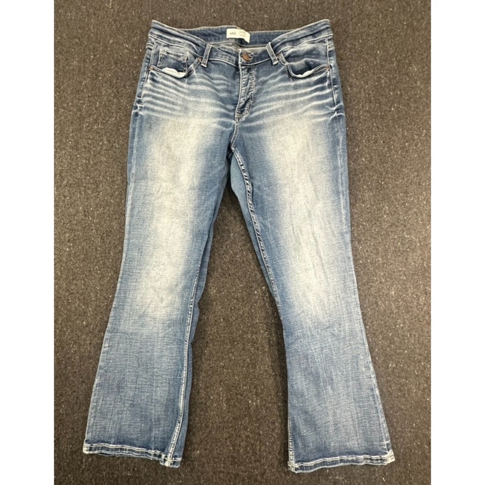 BKE Women's Gabby Bootcut High Rise Curvy Fit Blue Denim Jeans Size 32x29.5